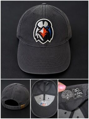 Minor League Baseball Black Adjustable Hat OC Sports Cap Mascot Logo